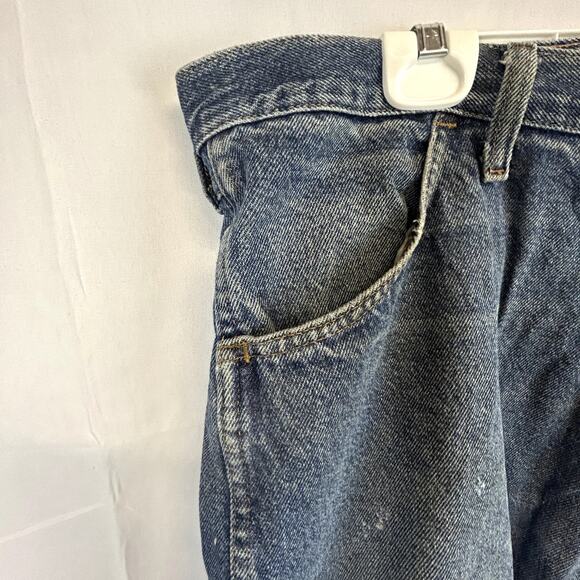 Distressed Jeans Rustler 42x32 men's pants blue denim Made in Mexico - Picture 6 of 16